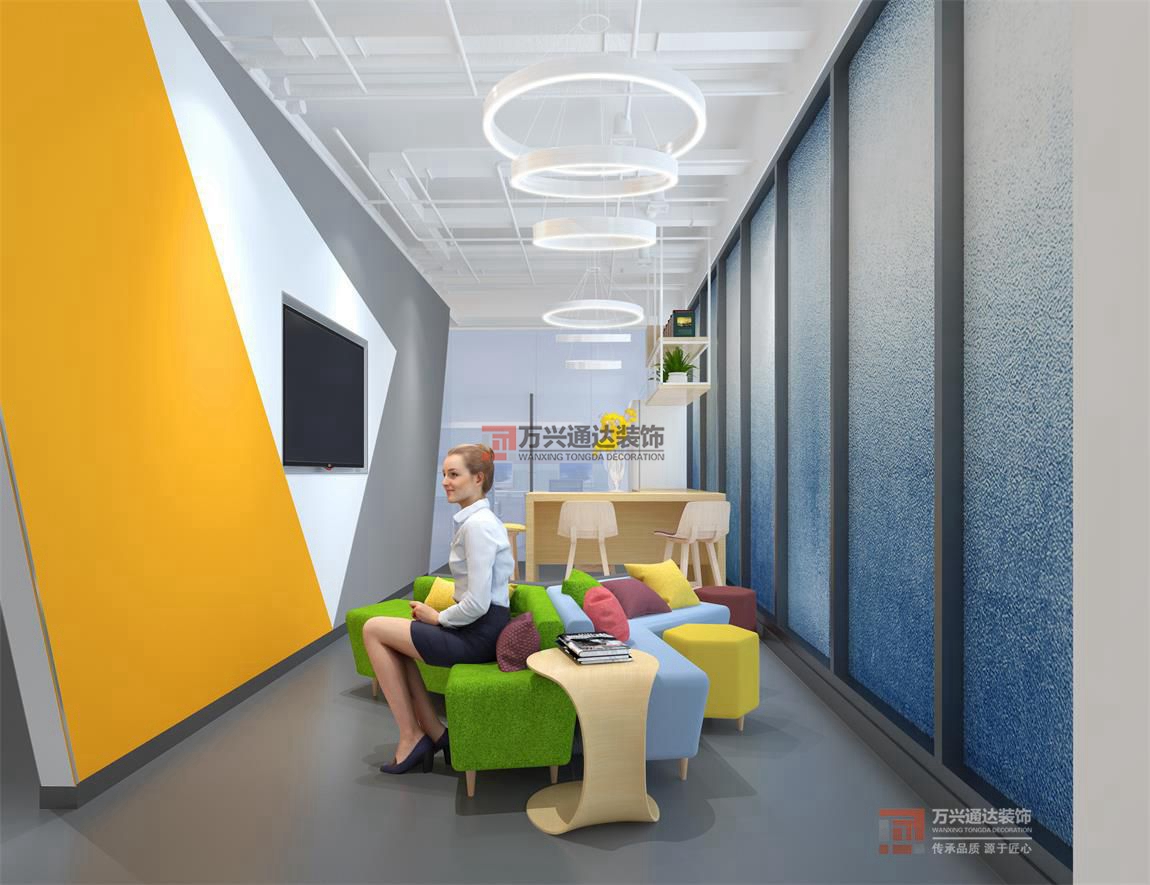 北京萬興通達辦公裝修項目-華清科盛，北京信息技術有限公司裝修效果圖