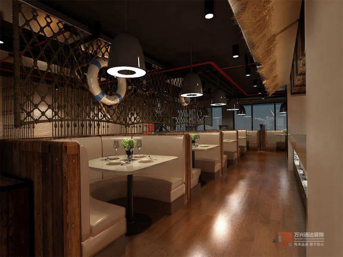 北京萬(wàn)興通達(dá)辦公裝修項(xiàng)目-鲅魚餃子館裝修效果圖