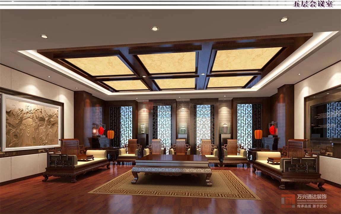 北京萬興通達(dá)辦公裝修項目-澳華集團(tuán)裝修效果圖