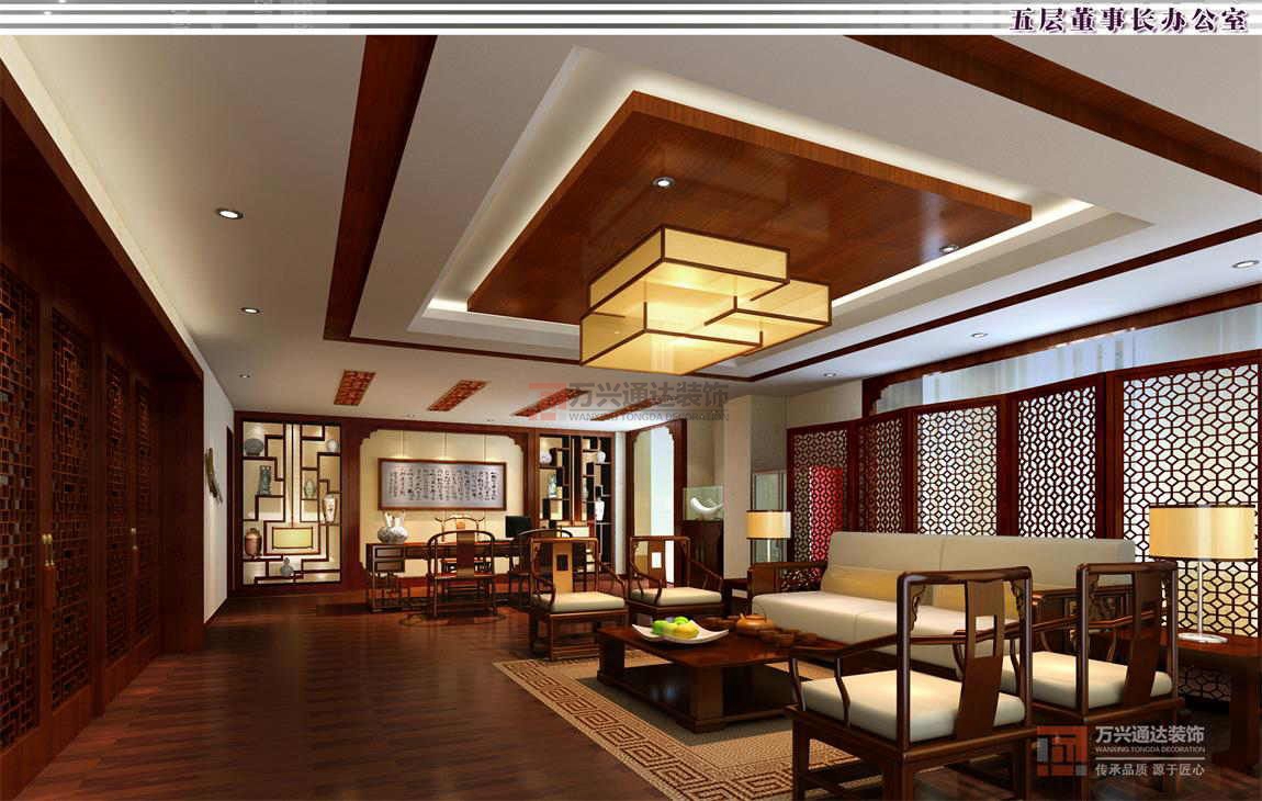 北京萬興通達(dá)辦公裝修項目-澳華集團(tuán)裝修效果圖