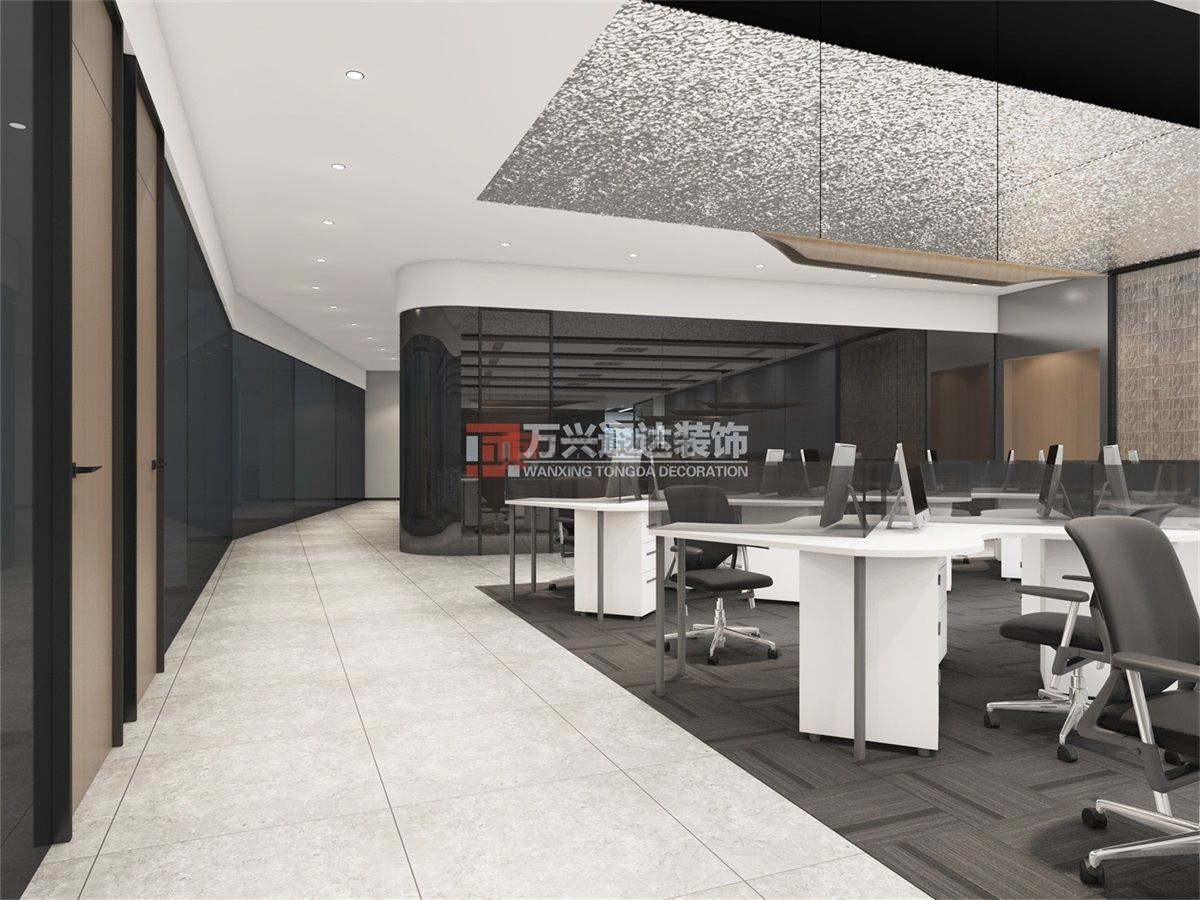 北京萬(wàn)興通達(dá)辦公裝修項(xiàng)目-某保險(xiǎn)北京分公司職場(chǎng)辦公室裝修效果圖