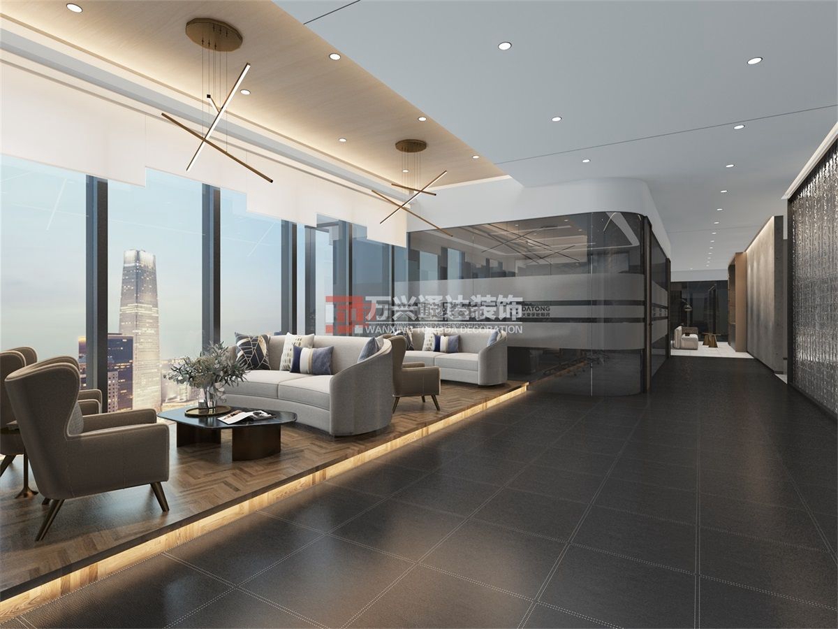 北京萬(wàn)興通達(dá)辦公裝修項(xiàng)目-某保險(xiǎn)北京分公司職場(chǎng)辦公室裝修效果圖