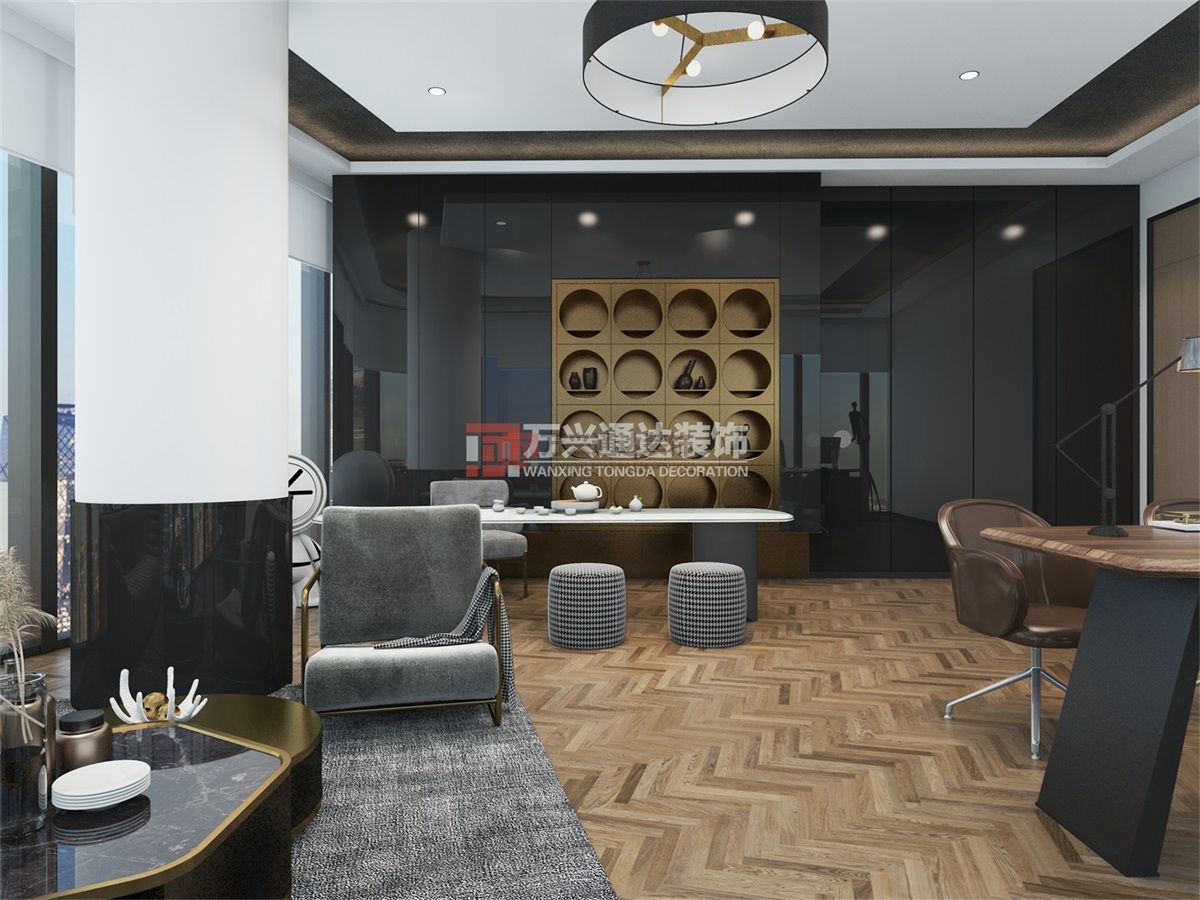 北京萬(wàn)興通達(dá)辦公裝修項(xiàng)目-某保險(xiǎn)北京分公司職場(chǎng)辦公室裝修效果圖