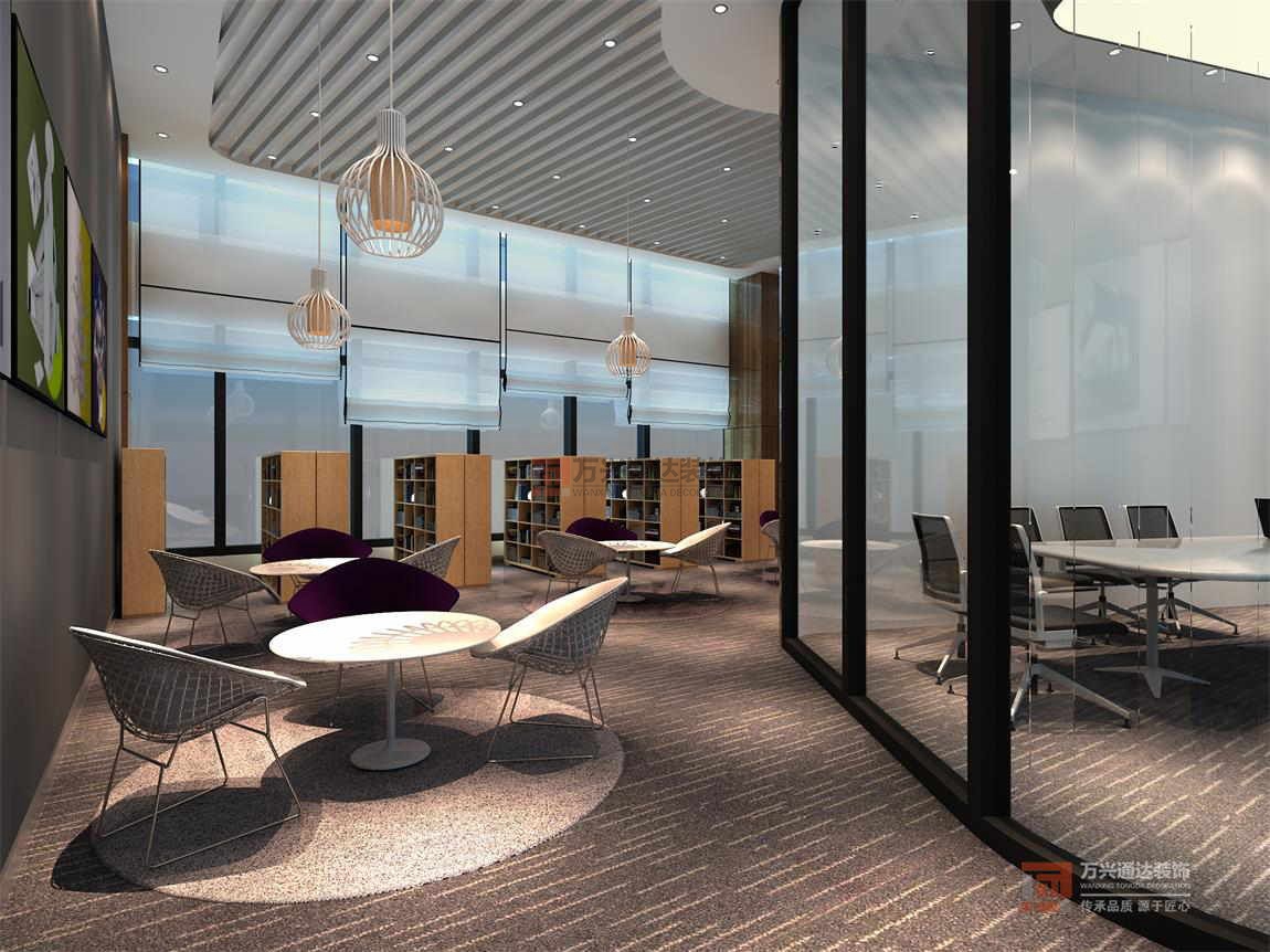 北京萬興通達(dá)辦公裝修項(xiàng)目-世欣控股裝修效果圖