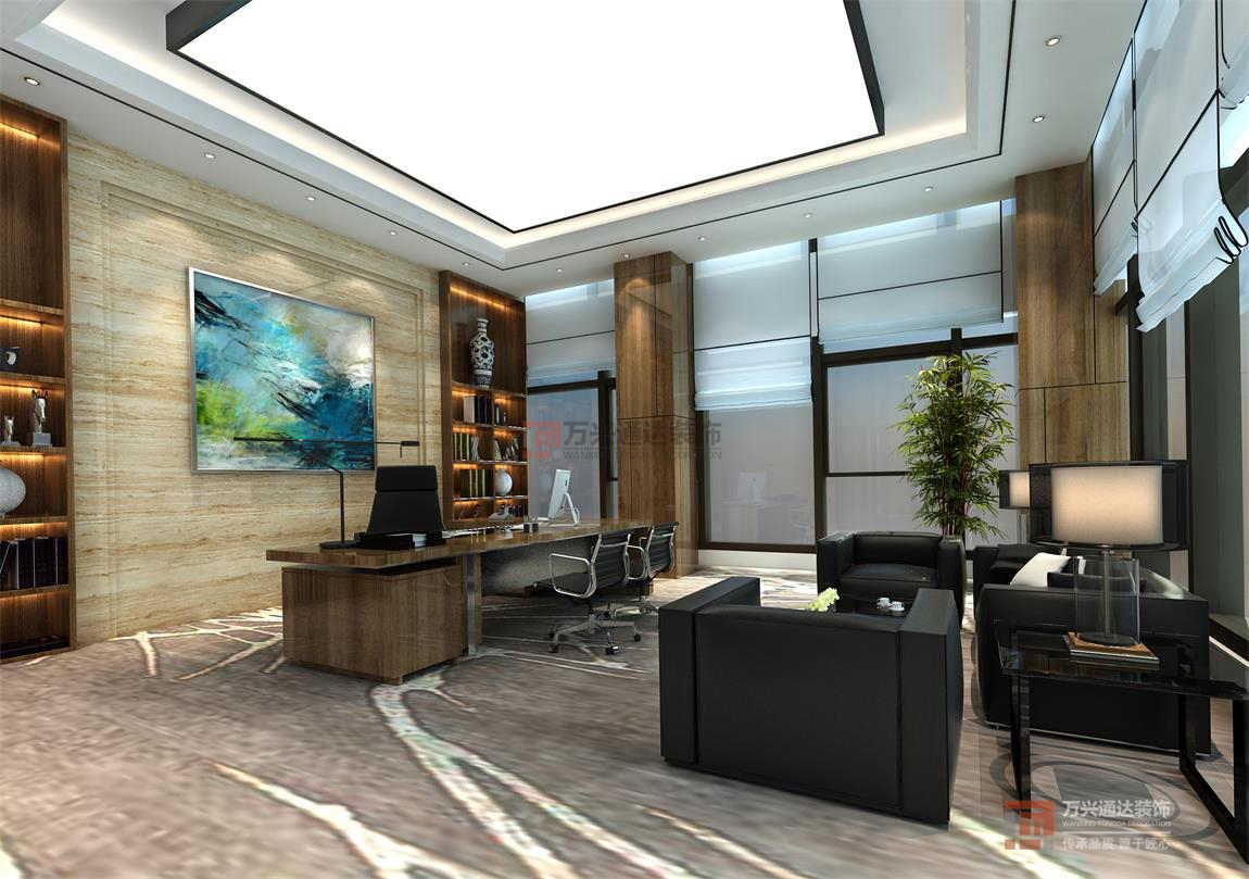 北京萬興通達(dá)辦公裝修項(xiàng)目-世欣控股裝修效果圖