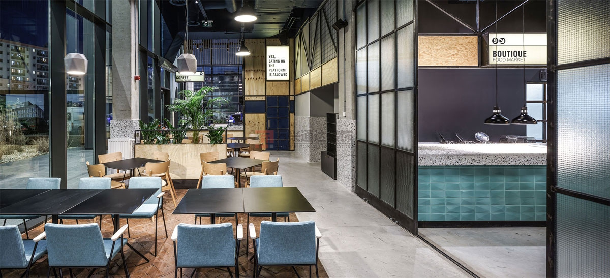 北京萬興通達(dá)辦公裝修項目-天地餐廳裝修效果圖