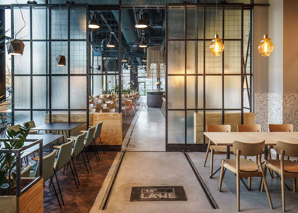 北京萬興通達(dá)辦公裝修項目-天地餐廳裝修效果圖