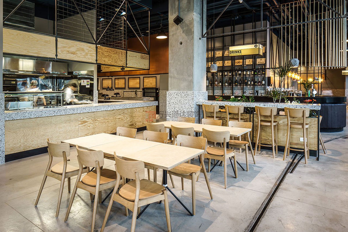 北京萬興通達(dá)辦公裝修項目-天地餐廳裝修效果圖