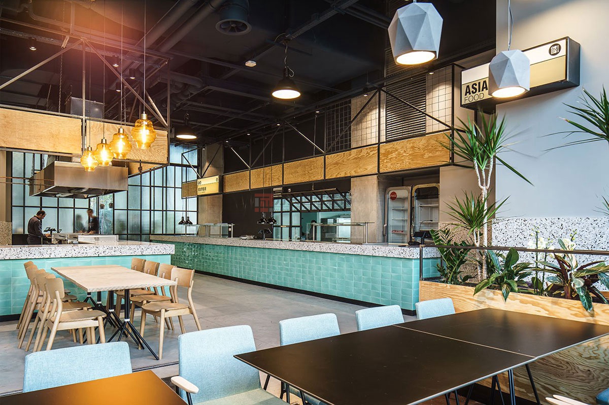 北京萬興通達(dá)辦公裝修項目-天地餐廳裝修效果圖