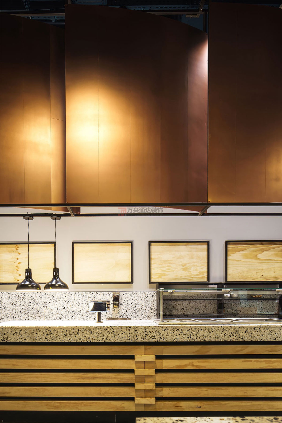 北京萬興通達(dá)辦公裝修項目-天地餐廳裝修效果圖