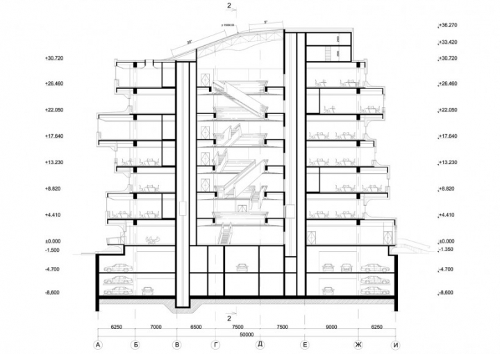 黑與白的交響樂:俄羅斯Dominion辦公樓設(shè)計(jì)欣賞