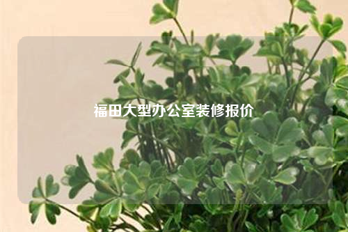 福田大型辦公室裝修報(bào)價(jià)